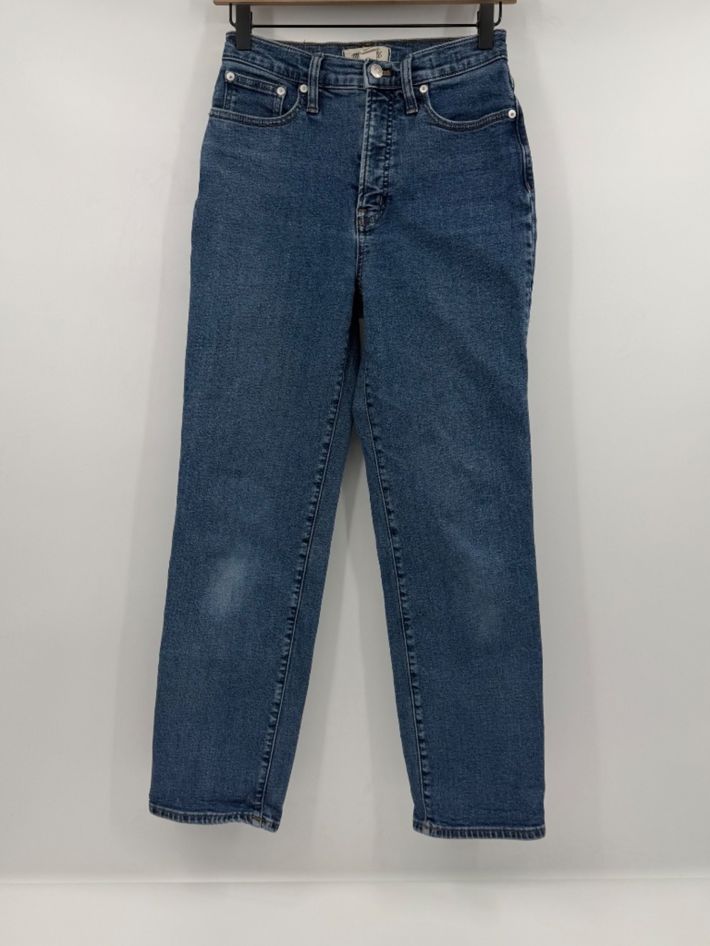 Madewell Jeans Women 25 Blue Perfect Vintage Straight Indigo Stretch Instacozy